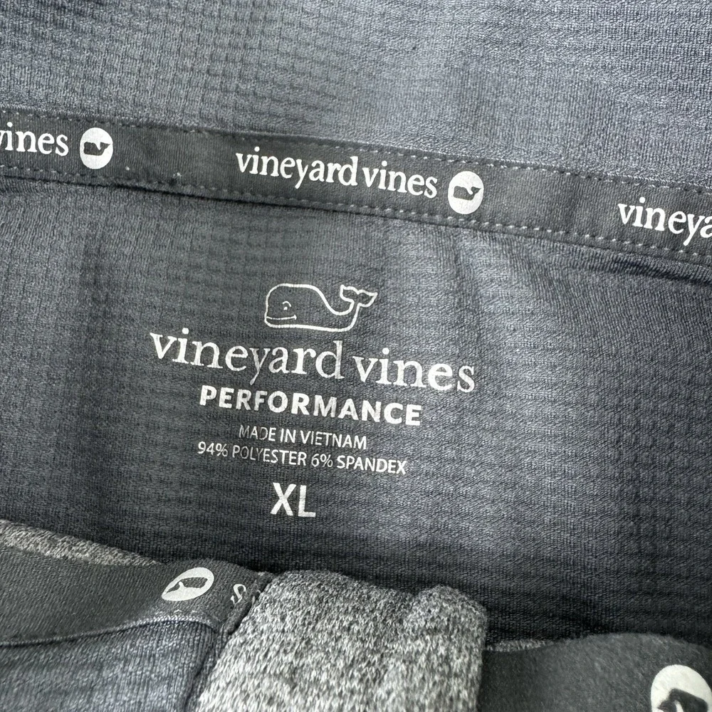 Vineyard Vines Gray Half Zip Performance Men’s Pullover Sweater Size XL